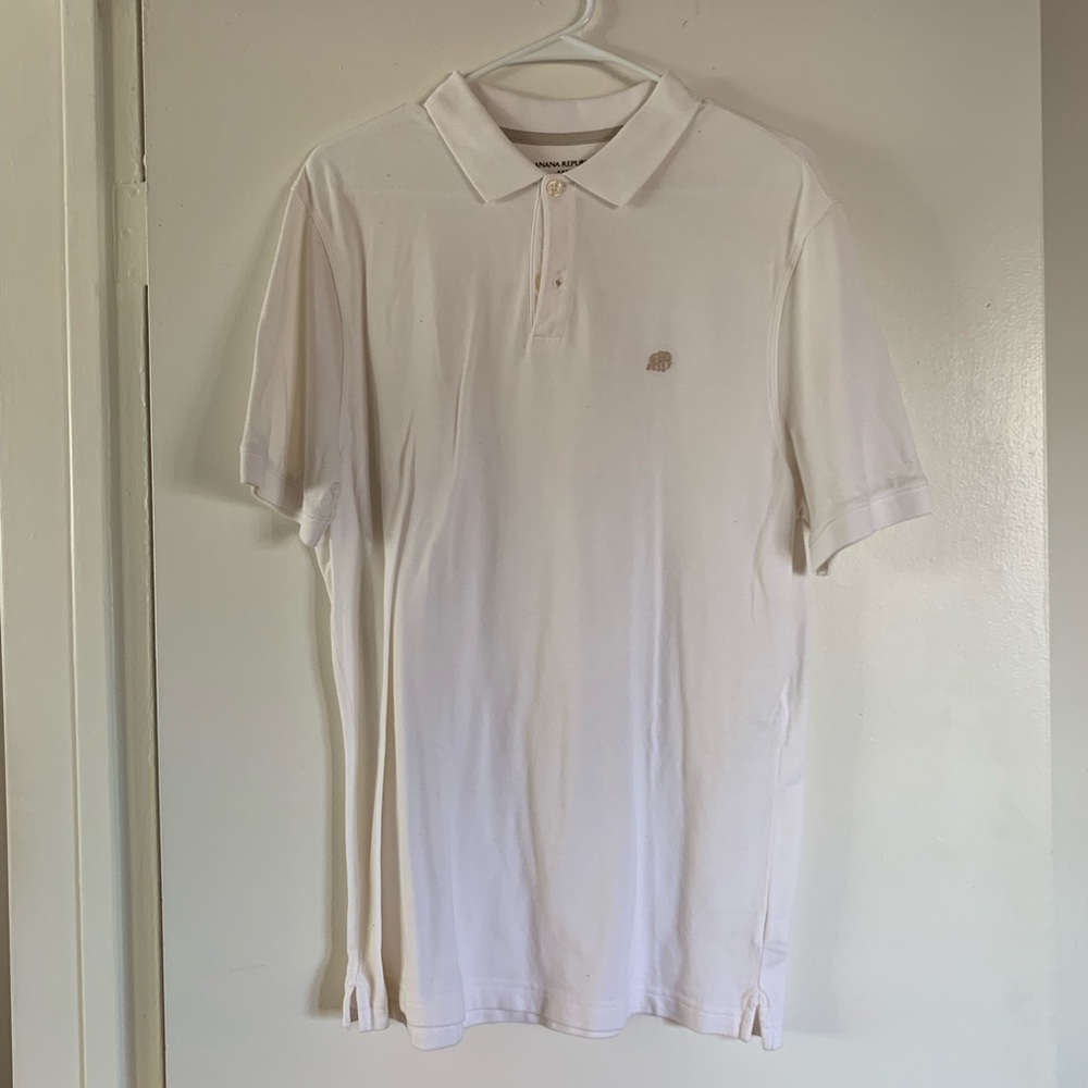 Banana Republic Men’s Medium White Polo
